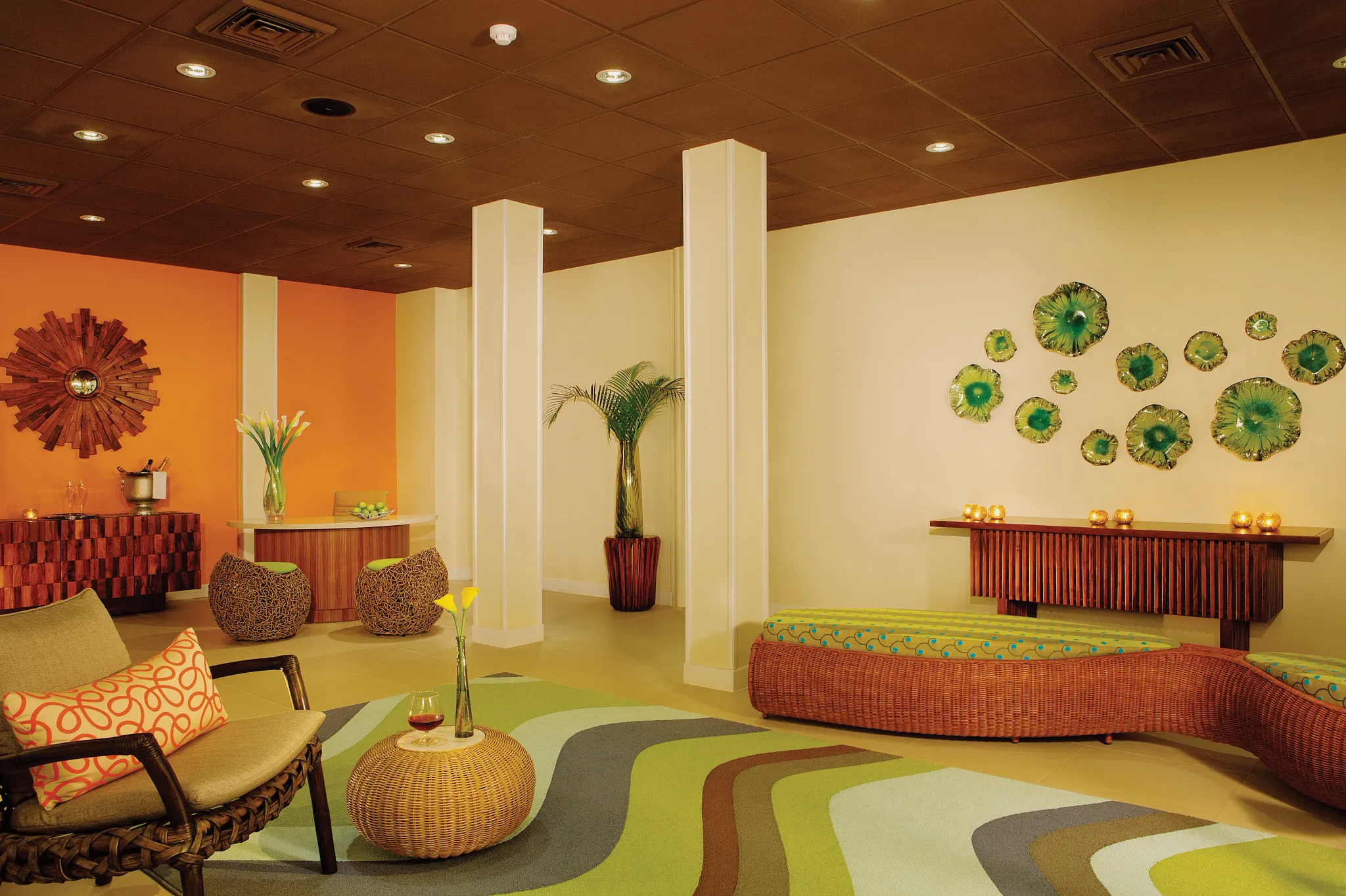 Preferred Club lounge seating area at Sunscape Curaçao Resort, Spa & Casino.