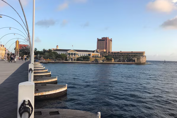 Queen Emma Bridge near Sunscape Curaçao Resort Spa & Casino connecting Punda and Otrobanda in Willemstad